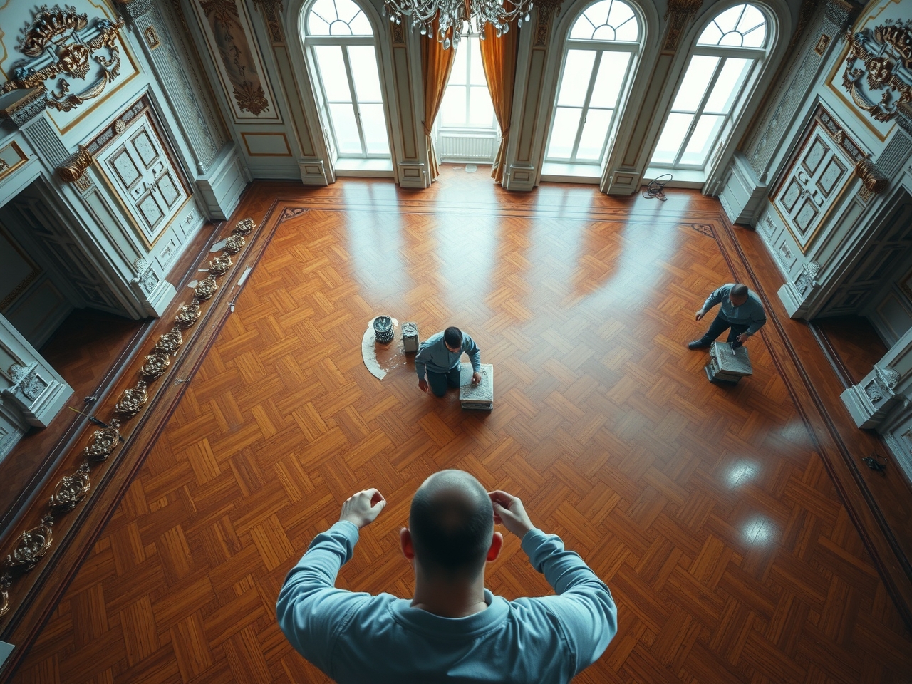 Этапы циклевки паркета