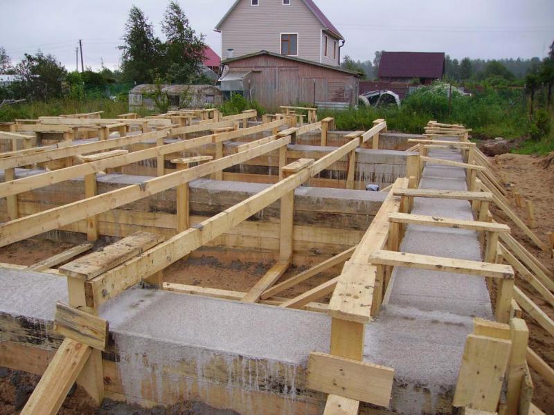 строительства фундамента 