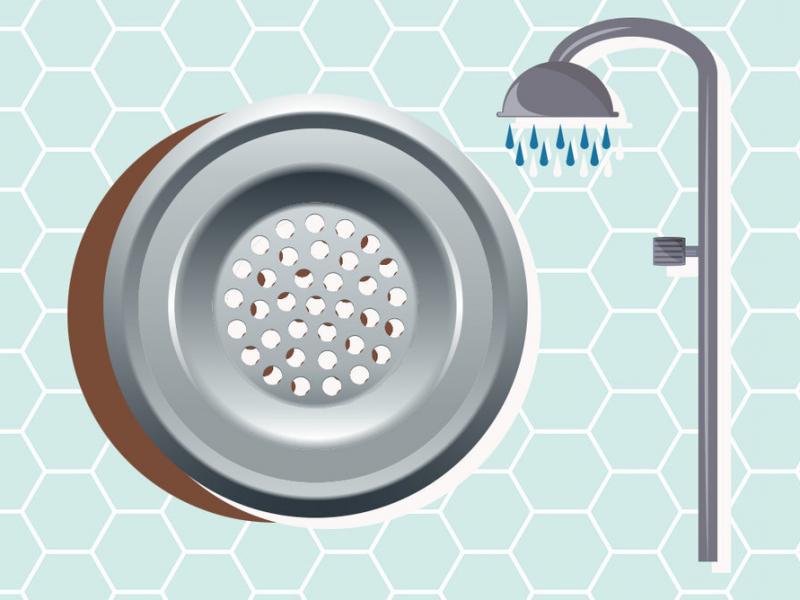 How to clean a shower drain
